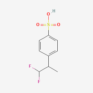 molecular formula C9H10F2O3S B12040685 4-(1,1-Difluoropropan-2-yl)benzenesulfonic acid 