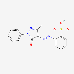 2-((3-Methyl-5-oxo-1-phenyl-4,5-dihydro-1H-pyrazol-4-yl)diazenyl)benzenesulfonic acid