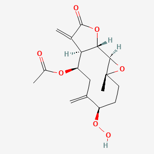 molecular formula C17H22O7 B1204072 1-Peroxyferolide CAS No. 61228-73-7