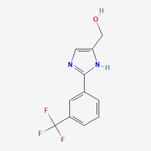 2-[3-(Trifluoromethyl)phenyl]imidazole-5-methanol