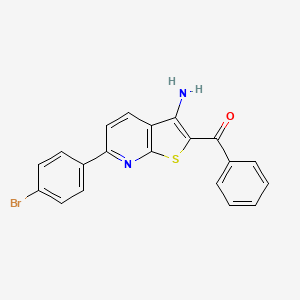 [3-Amino-6-(4-bromophenyl)thieno[2,3-b]pyridin-2-yl](phenyl)methanone