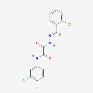 2-(2-(2-Chlorobenzylidene)hydrazino)-N-(3,4-dichlorophenyl)-2-oxoacetamide