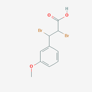 molecular formula C10H10Br2O3 B12041062 2,3-Dibromo-3-(3-methoxyphenyl)propanoic acid CAS No. 52916-85-5