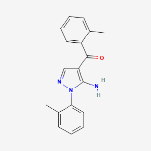 (5-Amino-1-(o-tolyl)-1H-pyrazol-4-yl)(o-tolyl)methanone