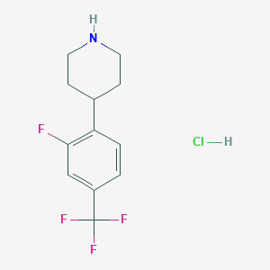 4-(2-Fluoro-4-(trifluoromethyl)phenyl)piperidine hydrochloride