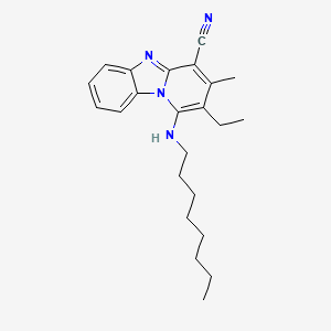 2-Ethyl-3-methyl-1-(octylamino)pyrido[1,2-a]benzimidazole-4-carbonitrile