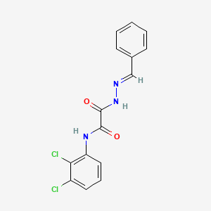 molecular formula C15H11Cl2N3O2 B12041259 2-[(2E)-2-benzylidenehydrazino]-N-(2,3-dichlorophenyl)-2-oxoacetamide 