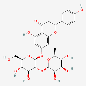 7-[[2-O-(6-deoxy-alpha-l-mannopyranosyl)-beta-d-glucopyranosyl]oxy]-2,3-dihydro-5-hydroxy-2-(4-hydroxyphenyl)-4h-1-benzopyran-4-one