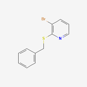 molecular formula C12H10BrNS B12041271 2-(Benzylthio)-3-bromopyridine 