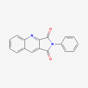 molecular formula C17H10N2O2 B12041332 2-phenyl-1H-pyrrolo[3,4-b]quinoline-1,3(2H)-dione CAS No. 10351-61-8