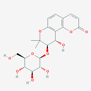 (9R,10S)-10-hydroxy-8,8-dimethyl-9-[(2S,3R,4S,5S,6R)-3,4,5-trihydroxy-6-(hydroxymethyl)oxan-2-yl]oxy-9,10-dihydropyrano[2,3-f]chromen-2-one