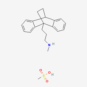 molecular formula C21H27NO3S B1204145 Maprotiline Mesylate CAS No. 58902-67-3