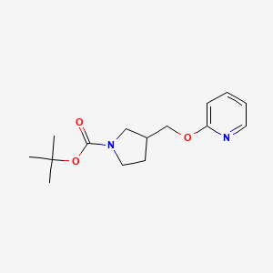 molecular formula C15H22N2O3 B12041457 tert-Butyl 3-((pyridin-2-yloxy)methyl)pyrrolidine-1-carboxylate 