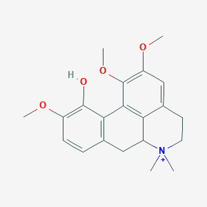 molecular formula C21H26NO4+ B1204148 小檗碱 