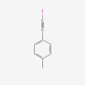 molecular formula C9H7I B12041482 Benzene, 1-(iodoethynyl)-4-methyl- CAS No. 33675-56-8