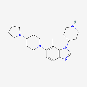 7-Methyl-1-(4-piperidinyl)-6-[4-(1-pyrrolidinyl)-1-piperidinyl]-1H-benzimidazole