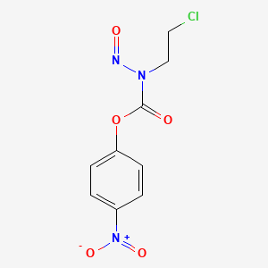 molecular formula C9H8ClN3O5 B1204153 4-硝基苯基-N-(2-氯乙基)氨基甲酸酯 CAS No. 55661-43-3