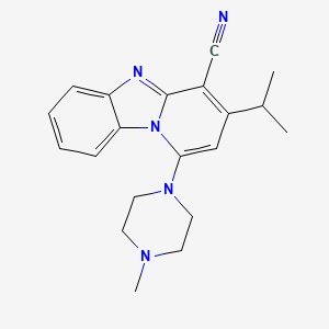 1-(4-Methylpiperazin-1-yl)-3-(propan-2-yl)pyrido[1,2-a]benzimidazole-4-carbonitrile