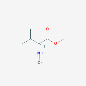 molecular formula C7H11NO2 B12041584 Methyl 2-isocyanoisovalerate 