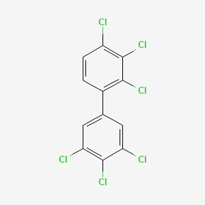 molecular formula C12H4Cl6 B1204159 2,3,3',4,4',5'-Hexachlorobiphenyl CAS No. 69782-90-7