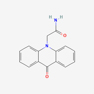 molecular formula C15H12N2O2 B1204160 9-氧代-10-吖啶乙酸 CAS No. 77778-90-6