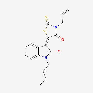 3-Allyl-5-(1-butyl-2-oxoindolin-3-ylidene)-2-thioxothiazolidin-4-one