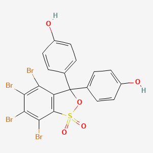 molecular formula C19H10Br4O5S B1204164 3,4,5,6-四溴酚磺酞 CAS No. 77172-72-6