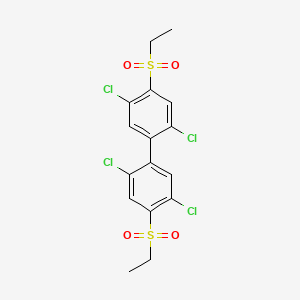 B1204165 4,4'-Bis(ethylsulfonyl)-2,2',5,5'-tetrachlorobiphenyl CAS No. 94659-41-3