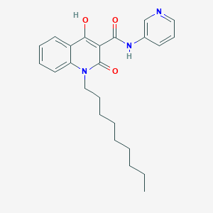 4-hydroxy-1-nonyl-2-oxo-N-(pyridin-3-yl)-1,2-dihydroquinoline-3-carboxamide