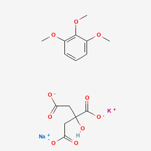 molecular formula C15H17KNaO10- B1204171 Foncitril 4000 CAS No. 77610-44-7