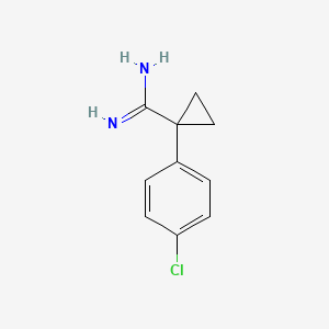 molecular formula C10H11ClN2 B12041713 1-(4-Chlorophenyl)cyclopropane-1-carboximidamide CAS No. 763909-14-4