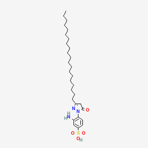 3-amino-4-(3-icosyl-5-oxo-4,5-dihydro-1H-pyrazol-1-yl)benzenesulfonic acid