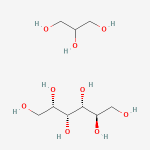molecular formula C9H22O9 B1204176 D-Glucitol mixt. with 1,2,3-propanetriol CAS No. 54578-97-1