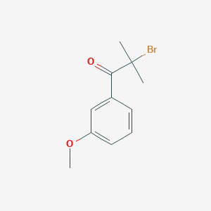 molecular formula C11H13BrO2 B12041770 2-Bromo-1-(3-methoxyphenyl)-2-methylpropan-1-one 