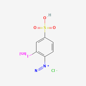 molecular formula C6H4ClIN2O3S B1204183 Diazotized isa CAS No. 68639-24-7