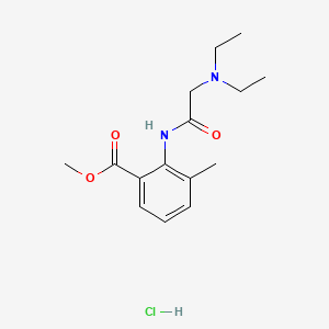 molecular formula C15H23ClN2O3 B1204187 Tolycaine hydrochloride CAS No. 7210-92-6