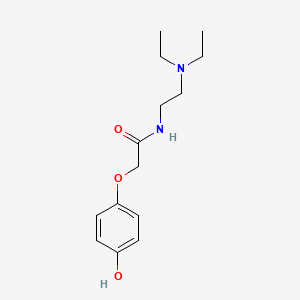 molecular formula C14H22N2O3 B1204189 N-(2-Diethylaminoethyl)-2-(4-hydroxyphenoxy)acetamide CAS No. 52662-27-8