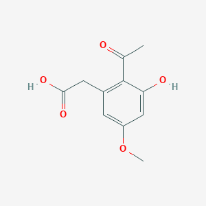 2-(2-Acetyl-3-hydroxy-5-methoxyphenyl)acetic acid