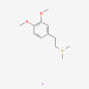 molecular formula C12H19IO2Se B1204196 (2-(3,4-Dimethoxyphenyl)ethyl)dimethylselenonium iodide CAS No. 85709-86-0