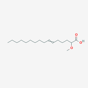molecular formula C17H32O3 B1204200 2-Methoxy-6-hexadecenoic acid 