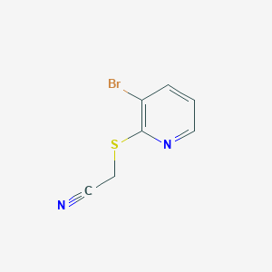 2-((3-Bromopyridin-2-yl)thio)acetonitrile