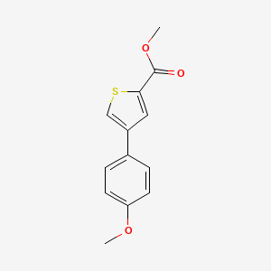 molecular formula C13H12O3S B12042025 Methyl 4-(4-methoxyphenyl)thiophene-2-carboxylate 