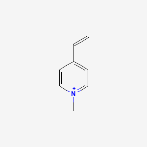 molecular formula C8H10N+ B1204203 1-Methyl-4-vinylpyridinium 