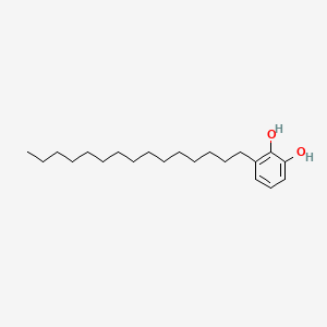 molecular formula C21H36O2 B1204209 3-十五烷基儿茶酚 CAS No. 492-89-7