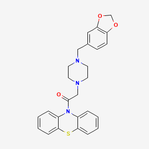 molecular formula C26H25N3O3S B1204210 苯维林 CAS No. 37561-27-6
