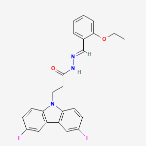 3-(3,6-Diiodo-9H-carbazol-9-YL)-N'-(2-ethoxybenzylidene)propanohydrazide