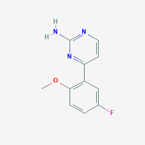 4-(5-Fluoro-2-methoxyphenyl)pyrimidin-2-amine