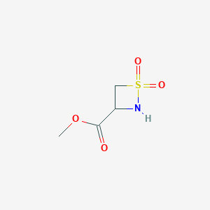 molecular formula C4H7NO4S B12042203 Methyl alaninate 1,1-dioxide 