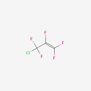 molecular formula C3ClF5 B1204221 1-Propene, 3-chloro-1,1,2,3,3-pentafluoro- CAS No. 79-47-0