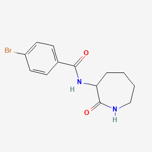 4-Bromo-N-(2-oxo-3-azepanyl)benzamide